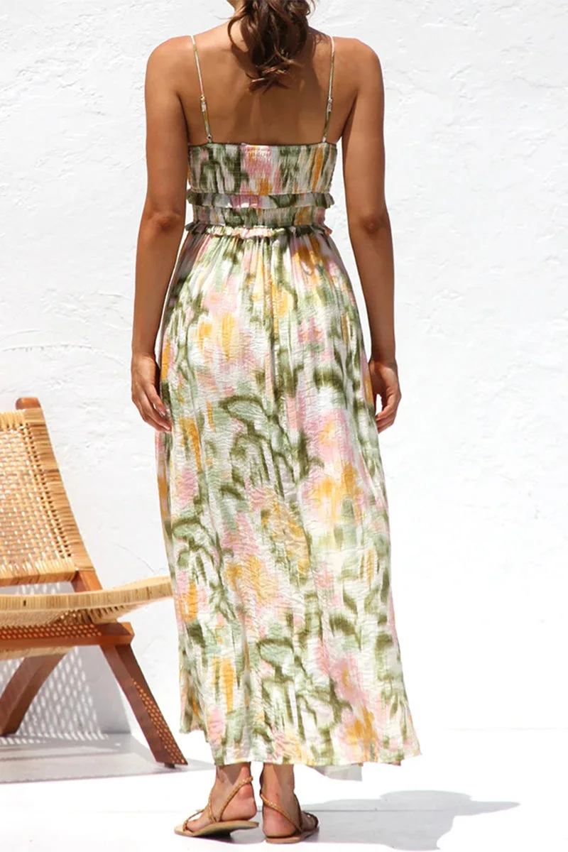 Olivia – Vestido Fluido con Escote Alto