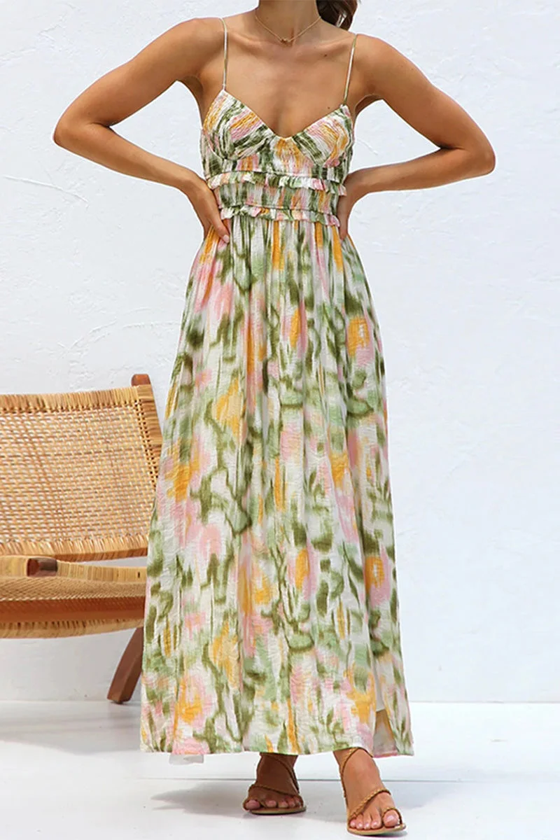 Olivia – Vestido Fluido con Escote Alto