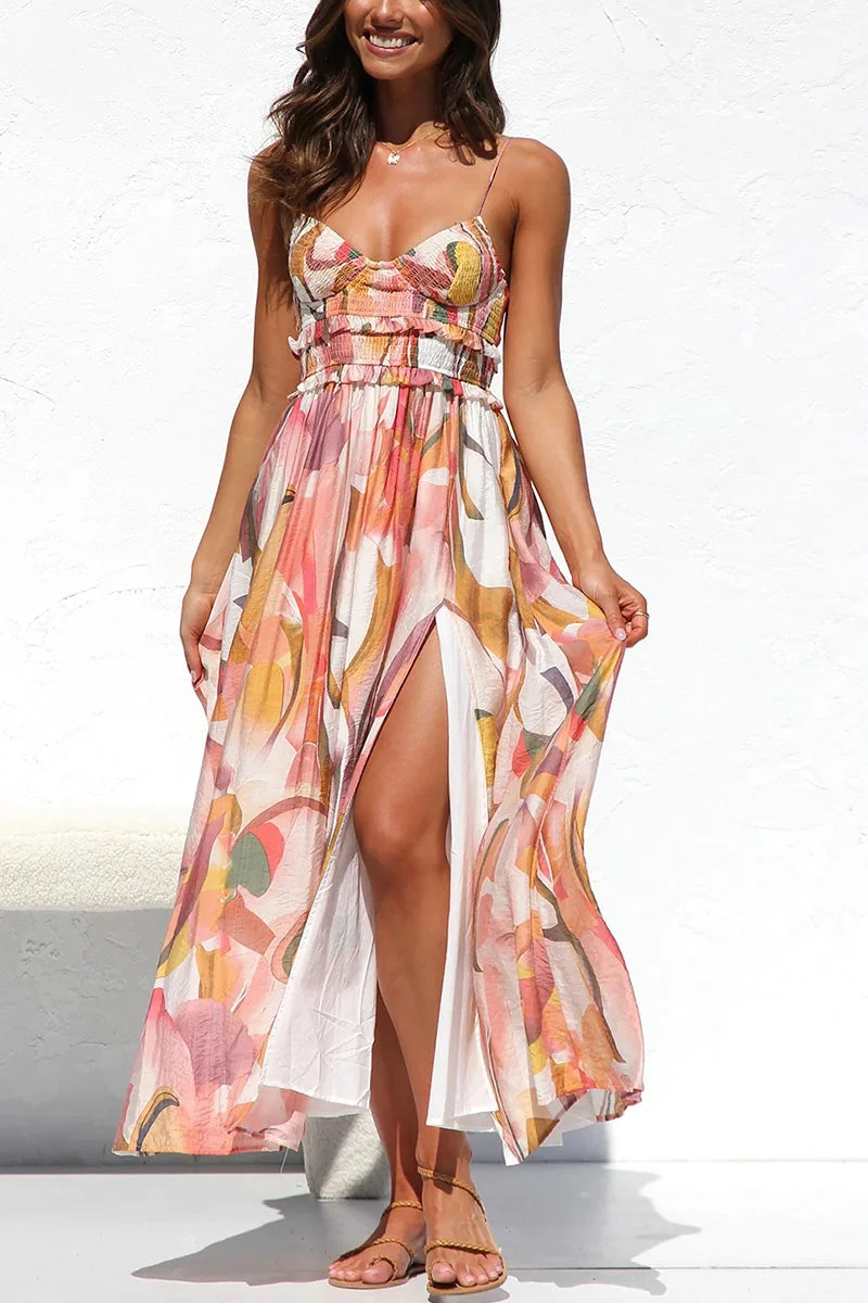 Olivia – Vestido Fluido con Escote Alto