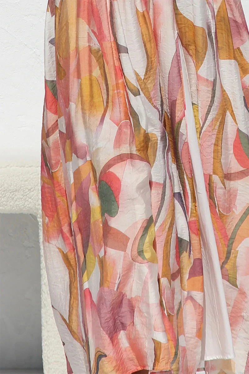 Olivia – Vestido Fluido con Escote Alto