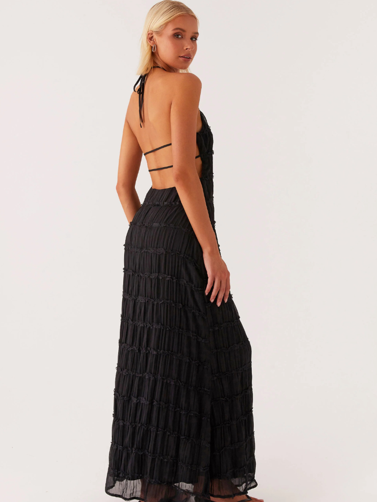 Adeline – Vestido Largo con Cuello Halter