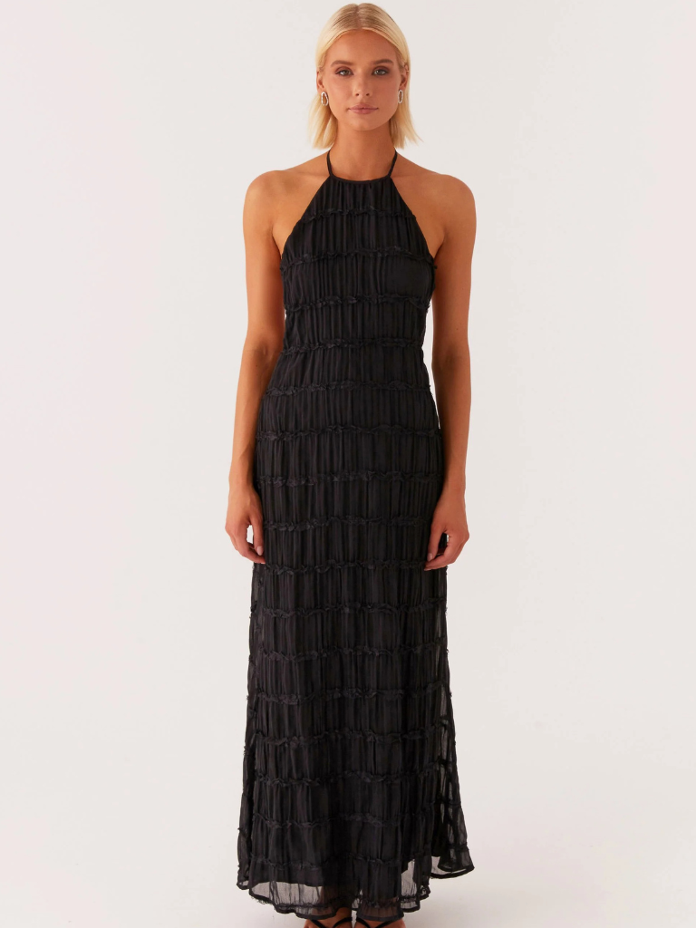 Adeline – Vestido Largo con Cuello Halter